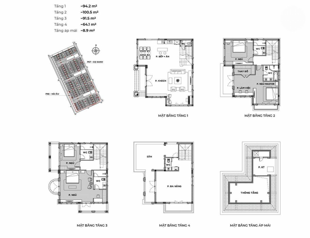 Thiết kế mặt bằng biệt thự đơn lập Vinhomes Cần Giờ