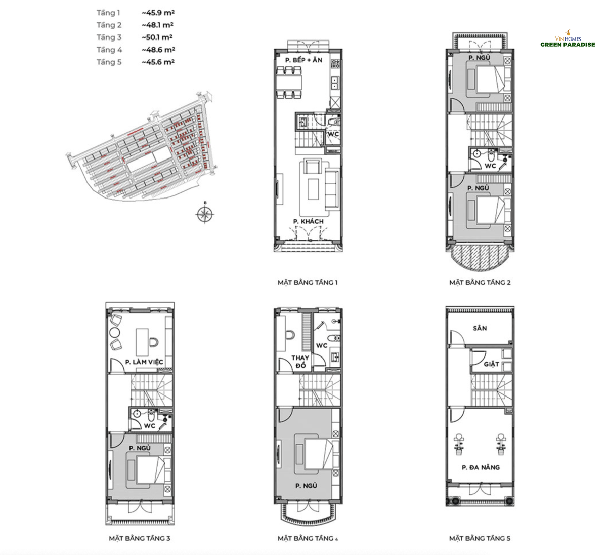 Thiết kế nhà phố Vinhomes Cần Giờ điển hình