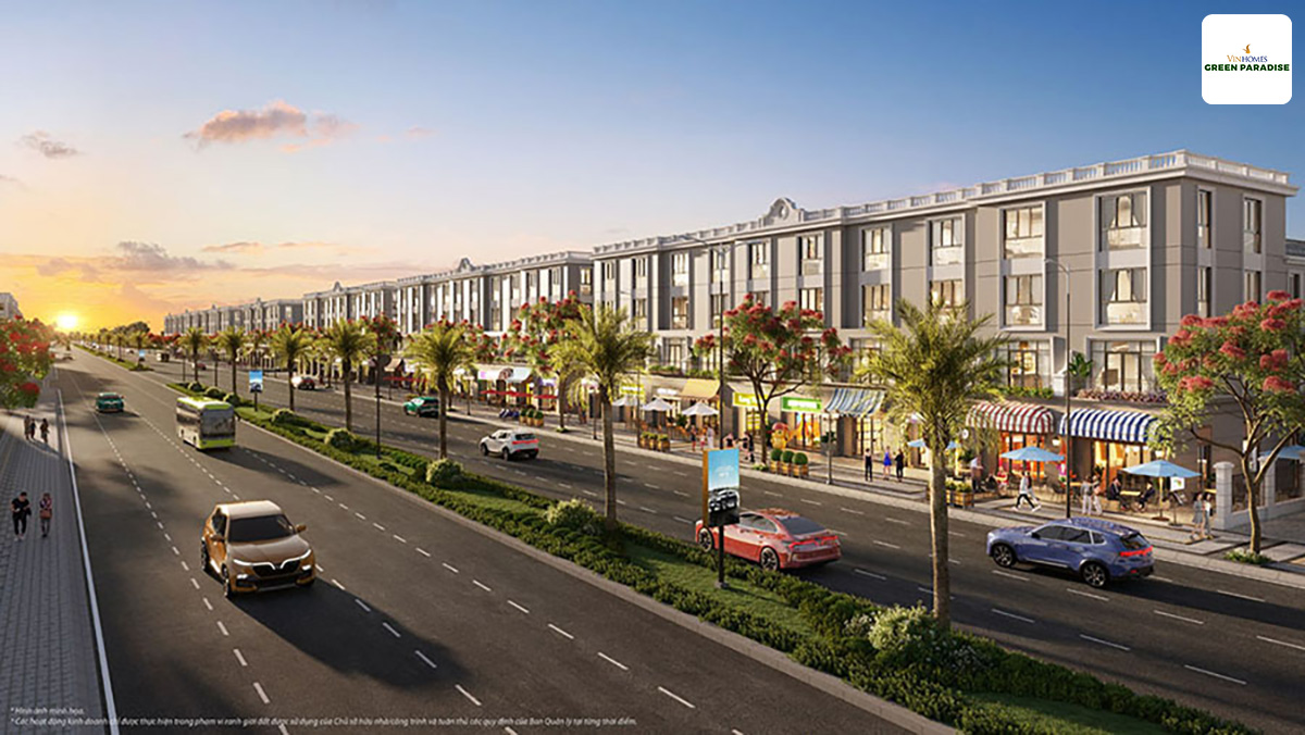 Phối cảnh Shophouse Vinhomes Cần Giờ