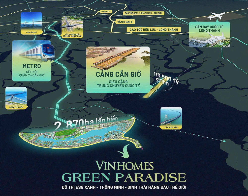 Căn hộ Vinhomes Cần Giờ sở hữu tiềm năng tăng giá vượt trội