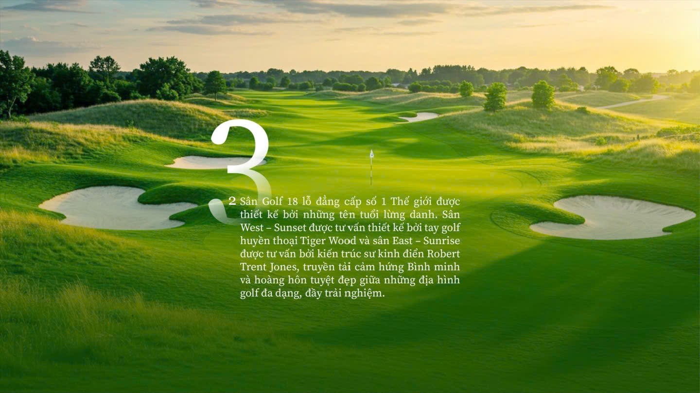 2 sân golf 18 lỗ đẳng cấp thế giới tại Vinhomes Cần Giờ, thiết kế bởi các huyền thoại golf toàn cầu