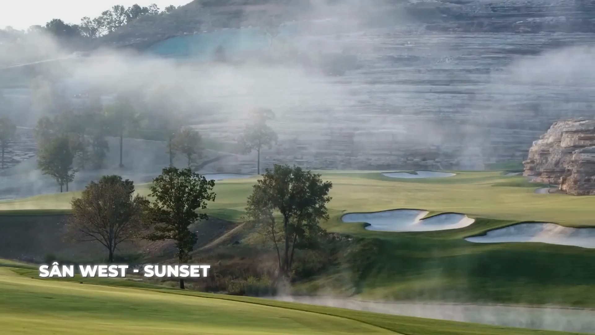 Phối cảnh minh họa sân golf West – Sunset Course Cần Giờ